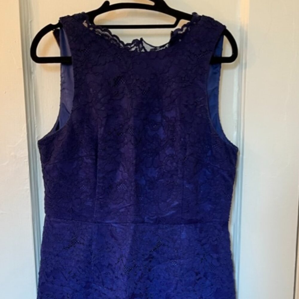 Forever New Navy Lace Midi Dress - Size 8